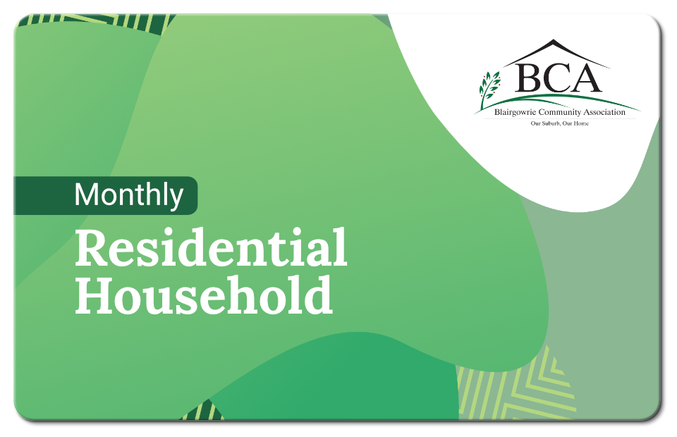 monthly residential household